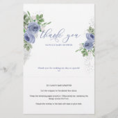 Blue Floral Personal Snoep Bar Wrapper (Voorkant)