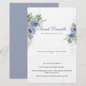 Blue Floral Personal Snoep Bar Wrapper (Voorkant / Achterkant)