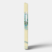  Blue Floral-persoonlijke iPad-draagtas Case-Mate iPhone Case (Achterkant / Links)