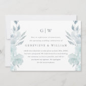 Blue Floral Photo Wedding Postponement (Voorkant)