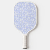 Blue Floral Pickleball Paddle (Achterkant)