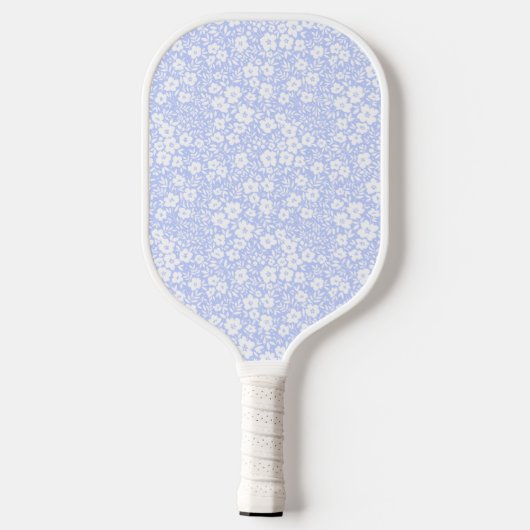 Blue Floral Pickleball Paddle (Achterkant)