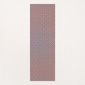 Blue Floral  Pink and Brown Yogamat (Voorkant)