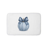 Blue Floral Pumpkin Badmat (Voorkant)