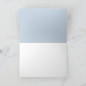 Blue Floral Pumpkin Herfst Baby shower Dank u Kaart (Binnen)