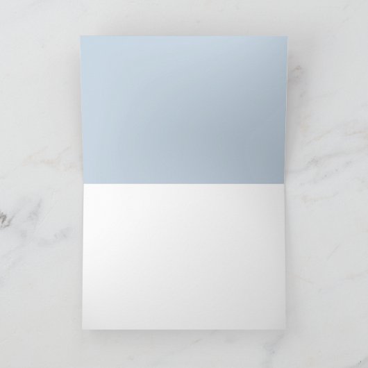 Blue Floral Pumpkin Herfst Baby shower Dank u Kaart (Binnen)