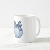 Blue Floral Pumpkin Koffiemok (Voorkant rechts)