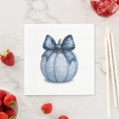 Blue Floral Pumpkin Servet (Insitu)