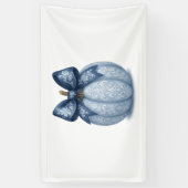 Blue Floral Pumpkin Spandoek (Verticaal)