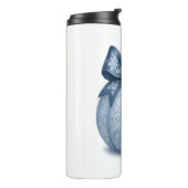 Blue Floral Pumpkin Thermosbeker (Gedraaid links)