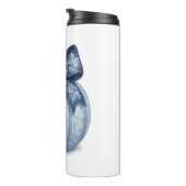 Blue Floral Pumpkin Thermosbeker (Geroteerd rechts)