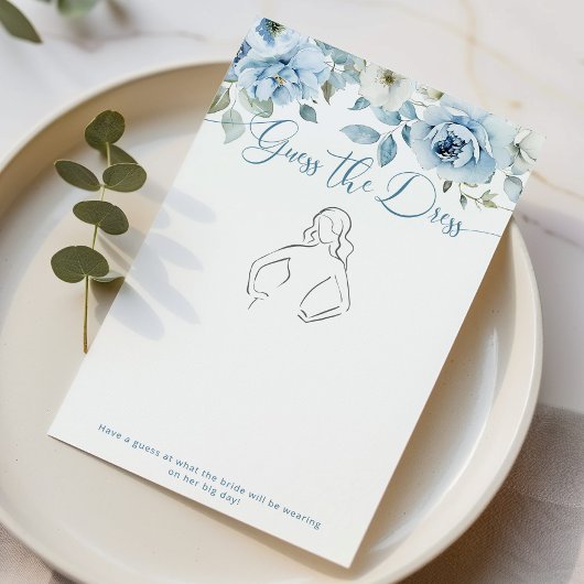 Blue floral Raad Raad het vrijgezellenfeest jurk s