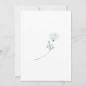 Blue Floral raad wie Baby shower games spelen  Kaart (Voorkant)