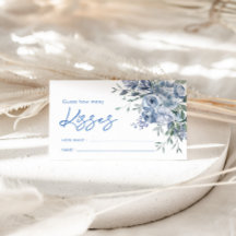 Blue Floral raden hoeveel spel Kaarten