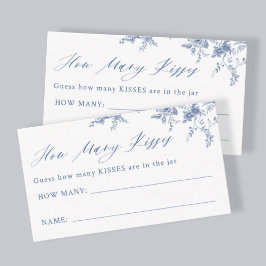 Blue Floral raden hoeveel spel Kaarten