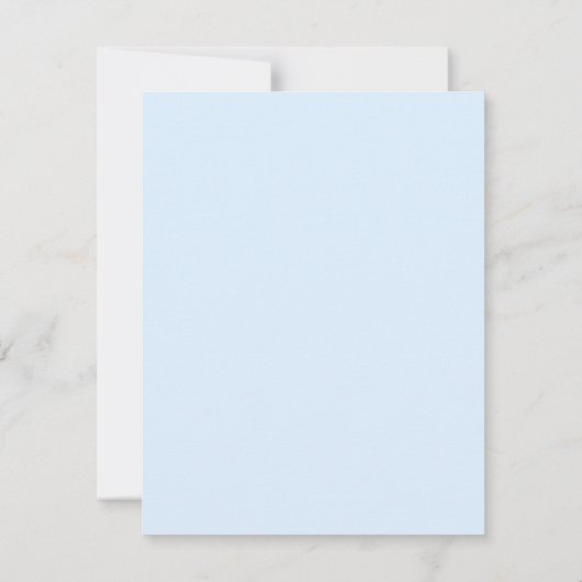  Blue Floral RSVP Reply Kaart (Achterkant)