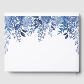 Blue Floral script in Loving Memory Gastenboek (Achterkant)