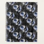 Blue Floral Skull Series Design 1 Planner (Voorkant)