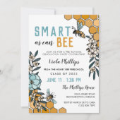 Blue Floral Smart, net als een Afstuderen voor de  Kaart (Voorkant)