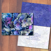 Blue Floral Sympathy Scripture Kaart
