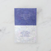 Blue Floral Sympathy Scripture Kaart (Binnen)