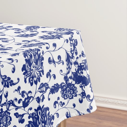 Blue Floral Tablecloth Tafelkleed (Voorbeeld)