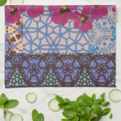 Blue Floral Tea Towel van KCS Theedoek (Gevouwen)