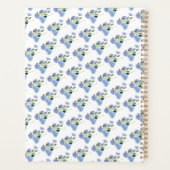 Blue Floral Teacher Planner: Gepersonaliseerd gesc Planner (Achterkant)