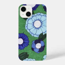 Blue Floral Telefoonhoesje iPhone 14 Hoesje