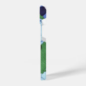 Blue Floral Telefoonhoesje iPhone Hoesje (Linkerkant)