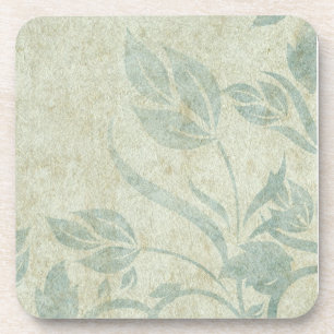 Blue  Floral Vine Wedding Bier Onderzetter