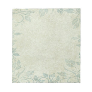 Blue Floral Vine Wedding Notitieblok