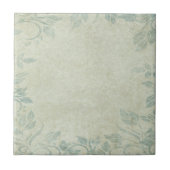 Blue  Floral Vine Wedding Tegeltje (Voorkant)