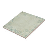 Blue Floral Vine Wedding Tegeltje (Zijkant)