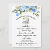 Blue Floral vond haar perfecte matcha Vrijgezellen Kaart (Voorkant)