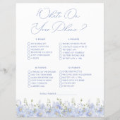 Blue Floral Wat op je telefoon Vrijgezellenfeest s (Voorkant)