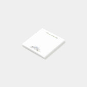 Blue Floral Waterverf op maat Post-it® Notes (Schuin)