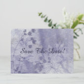 Blue Floral Waterverf Save the Date (Staand voorkant)