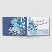 Blue Floral Wedding Guest Book Gastenboek (Volledig)