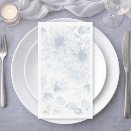 Blue Floral Wedding Guest Towels for Table Servet