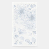 Blue Floral Wedding Guest Towels for Table Servet (Voorkant)