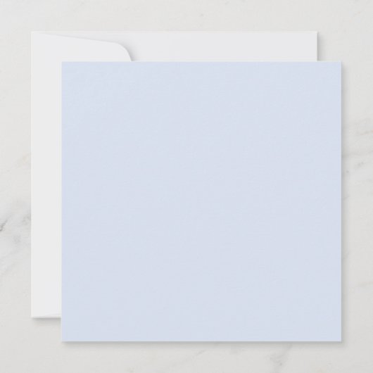 Blue Floral Wedding Save the Date Card (Achterkant)