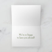 Blue Floral Welkom bij het Team Nieuwe Medewerker Kaart (Binnen)