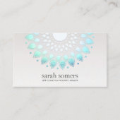 Blue Floral Wellness & Holistic Health Appointment Afsprakenkaartje (Voorkant)