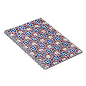 Blue Floral Westie Notitieboek (Rechterzijde)