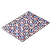 Blue Floral Westie Notitieboek (Linkerzijde)
