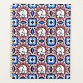 Blue Floral Westie Planner (Voorkant)