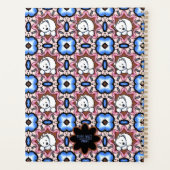 Blue Floral Westie Planner (Achterkant)