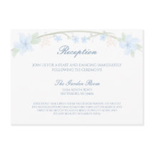 Blue Floral Wreath Receptie