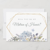 Blue Floral zal je mijn matroos van eer Kaarten zi (Voorkant)